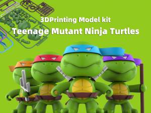 Бесплатный 3D файл Подростки-мутанты черепашки-ниндзя ・Шаблон для загрузки и 3D-печати・Cults