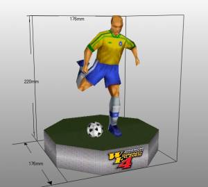 Криштиану Роналду » Модели из бумаги,  бесплатные шаблоны для бумаги