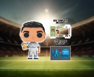 Файл STL КРИШТИАНУ РОНАЛДУ РЕАЛ МАДРИД FUNKO POP