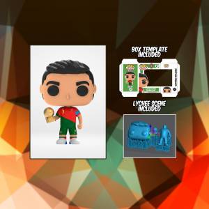 Файл STL CRISTIANO RONALDO FUNKO POP