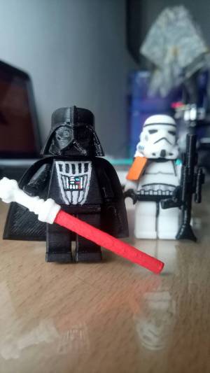 Файл 3D Lego Дарт Вейдер масштаб 1