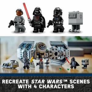 Конструктор LEGO «Звездные войны», модель TIE Bomber 75347, Звездный истребитель с фигуркой дроида, Минифигурка Дарта Вейдера, световой меч в подарок