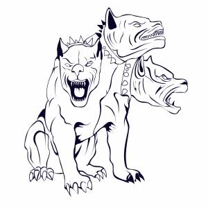 Цербер рисунок