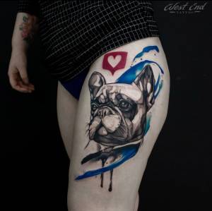 Тату с сердцем