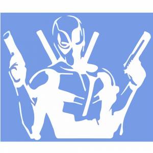 Многоразовый трафарет для тату «Дэдпул»