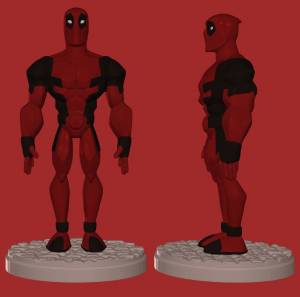 Файл STL Фан-арт Дэдпула ・Шаблон для 3D-печати для загрузки・Cults