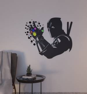 Файл 3D Настенное украшение Deadpool infinity gauntlet 2d wall art・Шаблон для загрузки и 3D-печати・Cults