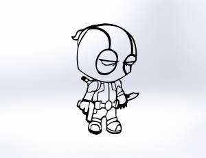 Файл STL DEADPOOL ・Шаблон для 3D-печати для загрузки・Cults