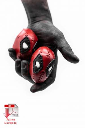 Выкройка брелока «Deadpool»