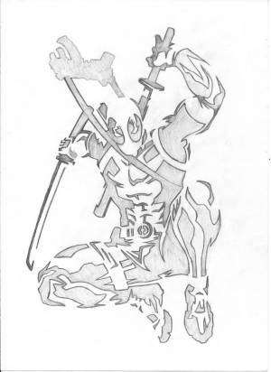 Deadpool Stencil