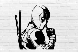 Файл STL Настенное украшение Дэдпул ・Идея 3D-печати для скачивания・Cults