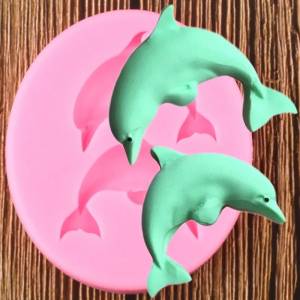 Сконовая форма «Дельфин» DIY вечерние кекс фигурки жениха и невесты; Fondant