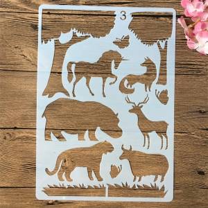 Трафареты  для диких животных, 29 см
