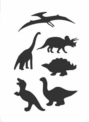 Трафареты Динозавра