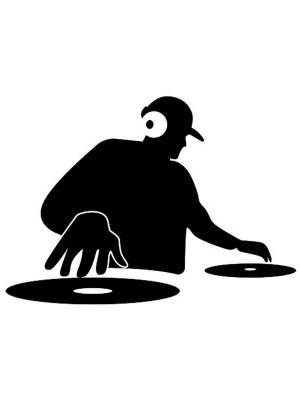 Трафареты Диджей