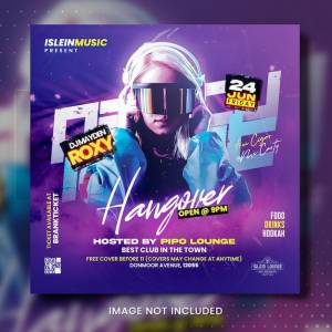 Шаблон плаката dj