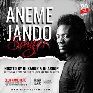 Шаблон диджея в Instagram пост