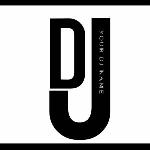 Шаблон современного Dj логотип дизайн