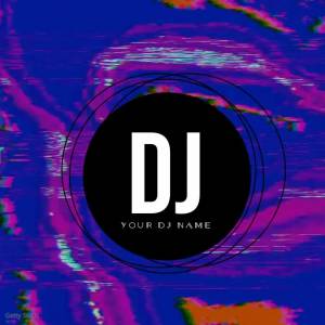 Шаблон статического современного Dj логотип видео