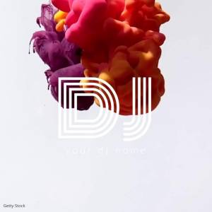 Шаблон оранжевый Smokey Modern Dj логотип видео