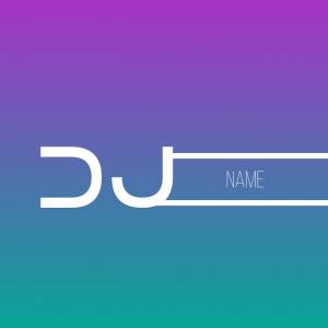 Шаблон DJ Musican Logo Simple