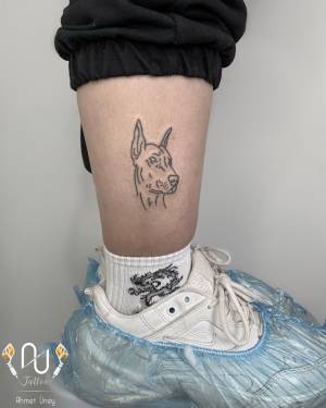 Doberman tattoo