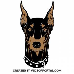 Доберман собака породы клип искусства Royalty Free Stock SVG Vector and Clip Art