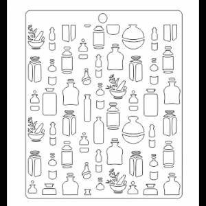Трафарет Спасибо, доктор! Склянки от Craftstory