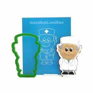 Форма и трафарет для пряника Врач