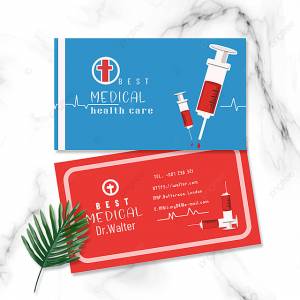 Двусторонняя визитка врачей и медсестер медицинской отрасли рисунок Шаблон для скачивания на Pngtree