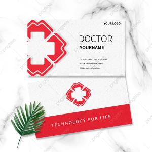 Двусторонняя визитка доктора индустрии медицинского оборудования рисунок Шаблон для скачивания на Pngtree