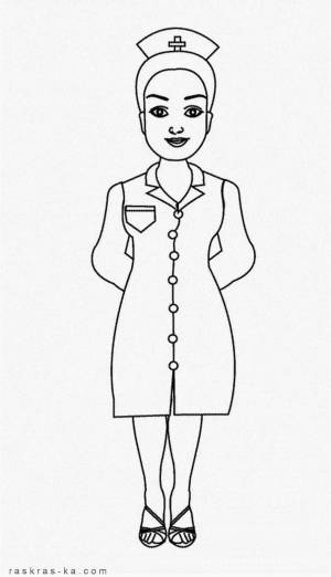 Раскраска врач