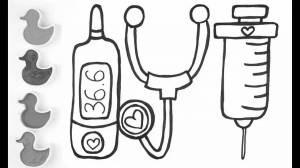 Раскраски Набор доктора