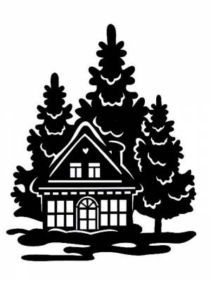 Трафареты Дома
