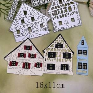 Металлические трафареты для высечки дома, животного, забора, пастбища, трафареты для «сделай сам», скрапбукинг, декоративное тиснение, ручная работа, шаблон для высечки