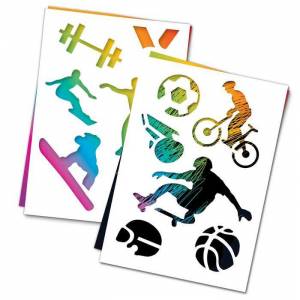 Гравюра Спорт с цветным основанием набор 3 шт