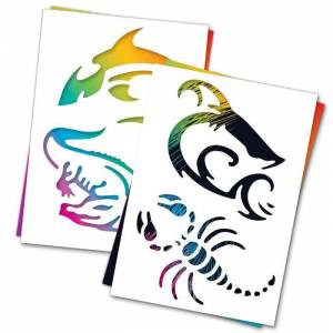 Гравюра Хищники с цветным основанием набор 3 шт