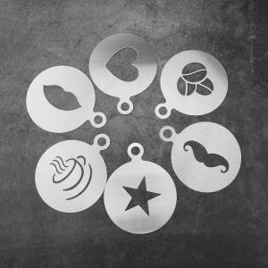 Декор для дома, сахарная пена, распылительная форма, форма для торта, форма для рисования кофе, трафареты для рисования кофе