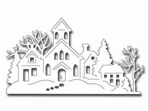 Вырезания на окно к Новому 2024 году