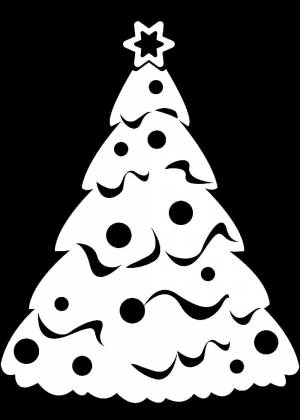 Украшения на окна на Новый год 2024, более 100 трафаретов