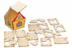 Трафареты в домике Животные