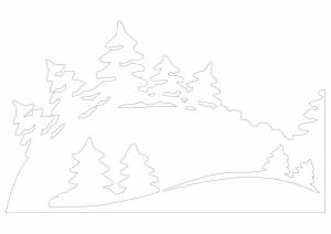 Украшения на окна зимние трафареты