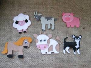 Аппликация на тему животные
