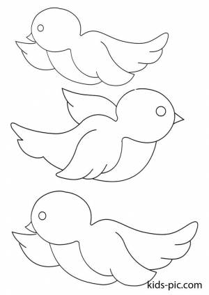 красивый шаблоны птичек для вырезания из бумаги