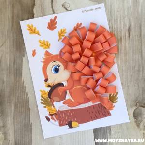 Животные дикие, шаблоны для объёмных аппликаций, поделки в сад с дикими животными, белка, лиса, олень, ёжик
