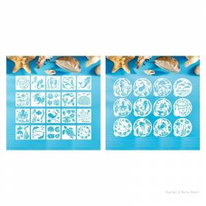 M17F Набор шаблонов для рисования животных, многоразовые трафареты для рисования домашних животных, детские трафареты для для