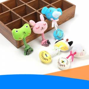 Игрушка для собак Моляр Мультяшные животные Формы Плюшевые игрушки для домашних животных