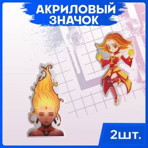 Значки на рюкзак набор на одежду игра Dota 2 Дота 2 Lina