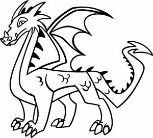 Трафарет Дракон №2
