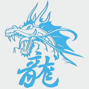 Трафарет Голова дракона